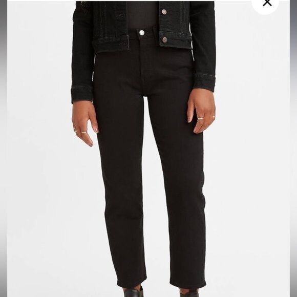 LEVIS Women’s Black Wedgie Jeans Size 30 NEW New with tags - Picture 3 of 4